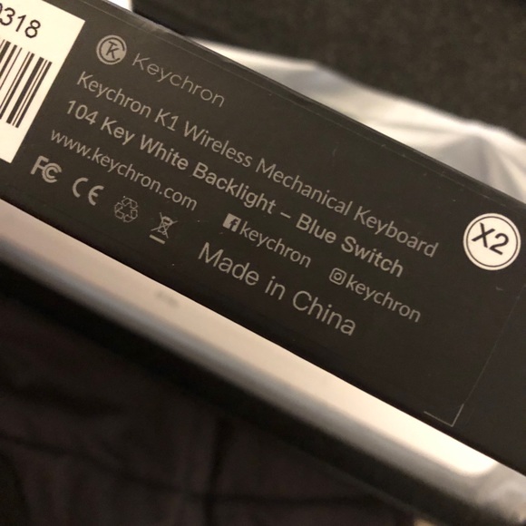 K1 104-Key Mechanical Keyboard - BLUE SWITCH - Picture 2 of 8